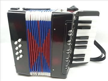 Velika DJECIJA HARMONIKA CRNA, PLAVA, CRVENA 066494941