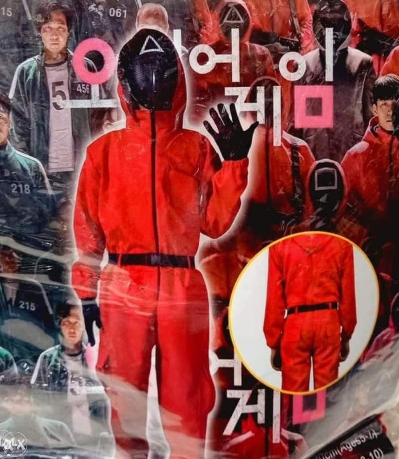 SQUID GAME MASKA ODIJELO KOSTIM ZA DJECU