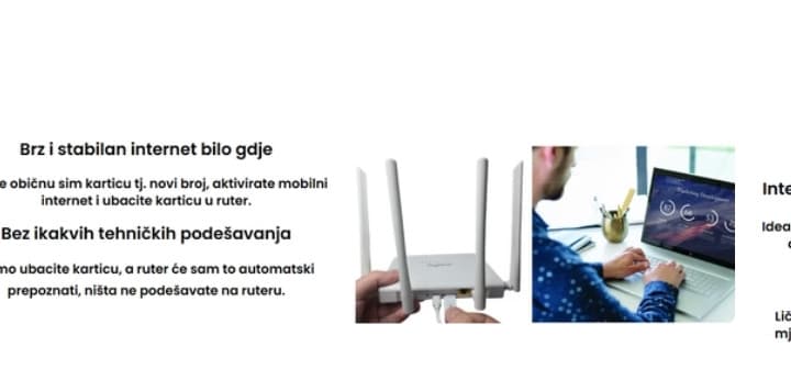 4G / 5G  BEŽIČNI WI-FI RUTER NA SIM KARTICU 3