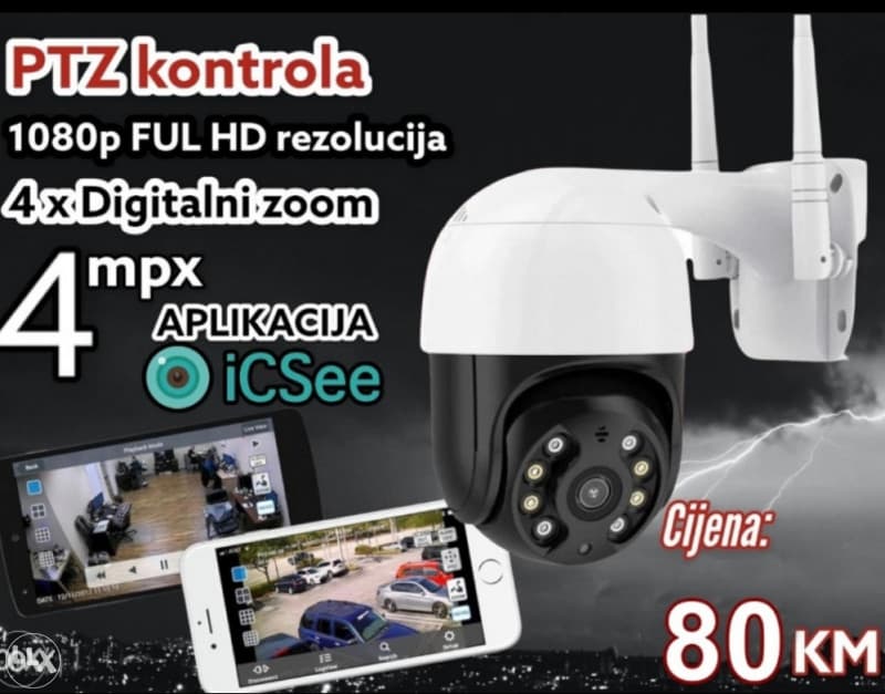 Vanjska Wifi Wi-fi KAMERA za VAN ICSEE 4MP 066 494941