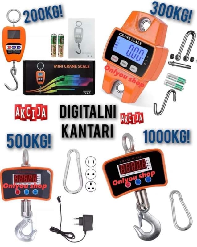 vaga digitalna kantar 200.300.500.1000 kg