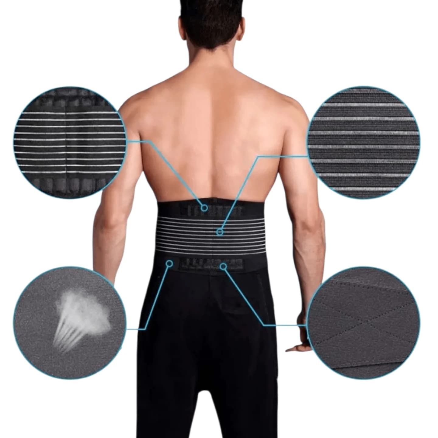 Elastična kompresijska traka za kičmu "NO:919" 2