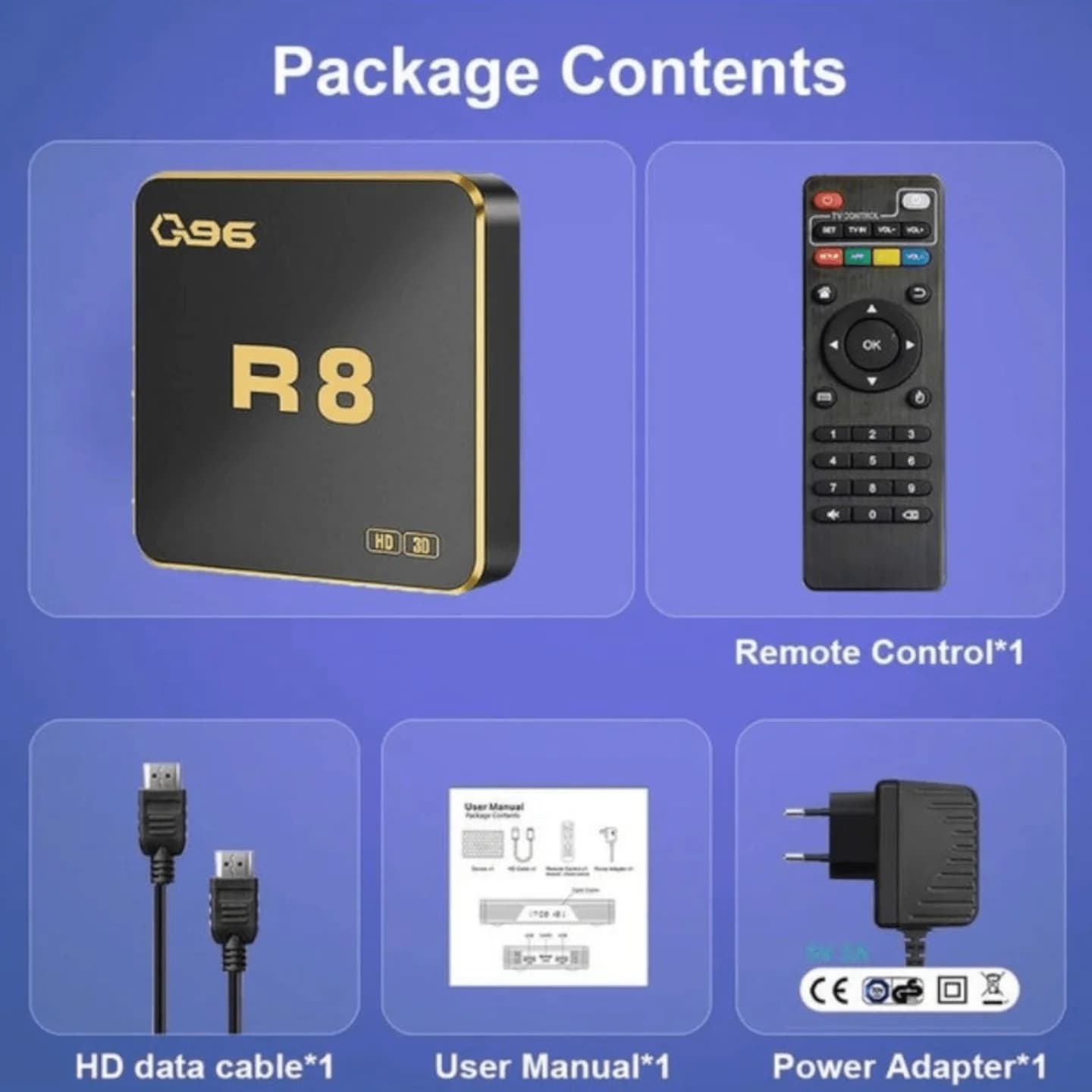 Android smart TV Box 8/128GB "Q96 R8" 2