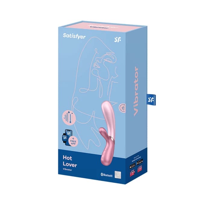 Satisfyer Hot Lover – ružičasti rabbit vibrator s funkcijom zagrijavanja